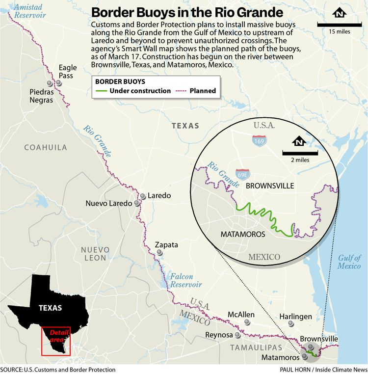 Feds plan to install 536 miles of floating barriers on Rio Grande to deter migrants