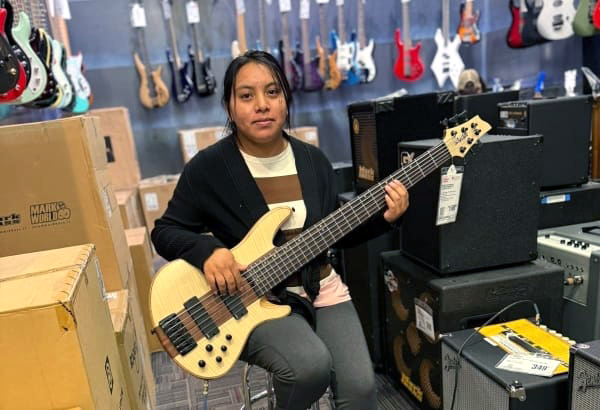Pedro Francisco played bass and sang in her church’s musical group.