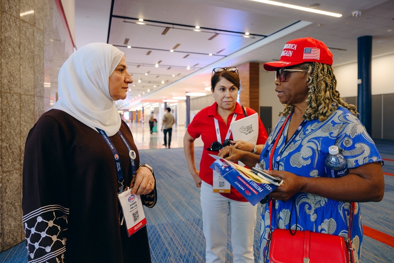 A Muslim Texan sought to find his place in the party at the state GOP convention. He left in tears.