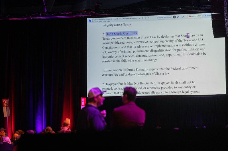 A Muslim Texan sought to find his place in the party at the state GOP convention. He left in tears.