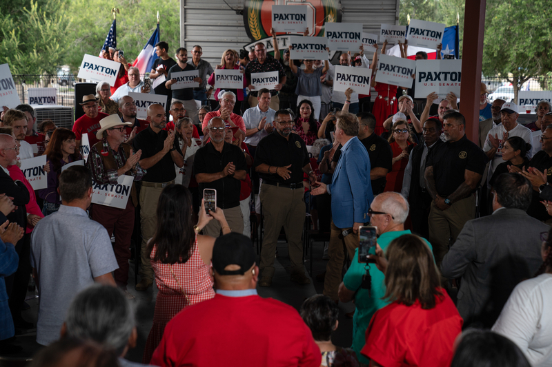 Paxton and Talarico open battle for South Texas with dueling rallies, diverging pitches