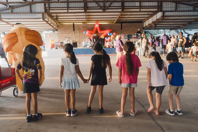 Children dance during National Night Out on Oct. 6, 2026.