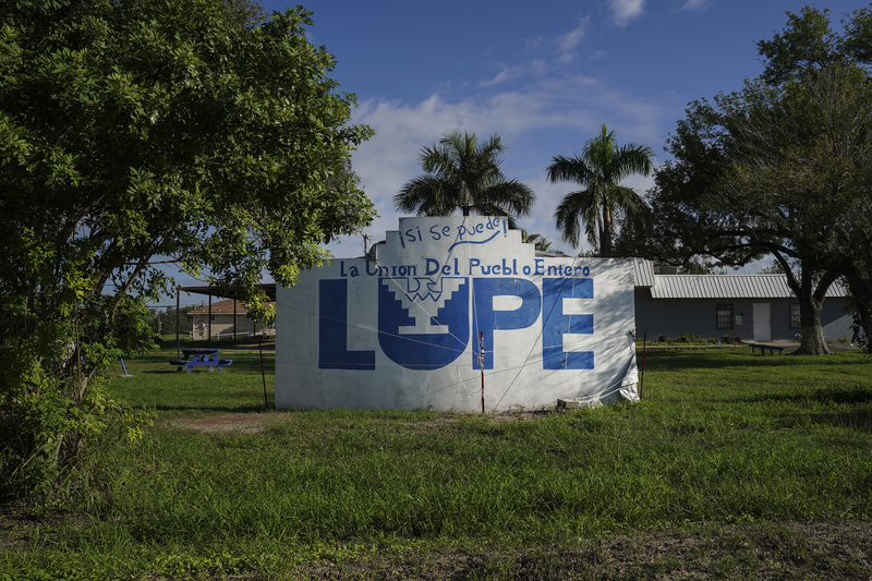 A La Unión del Pueblo Entero mural in San Juan on Oct. 10, 2026.