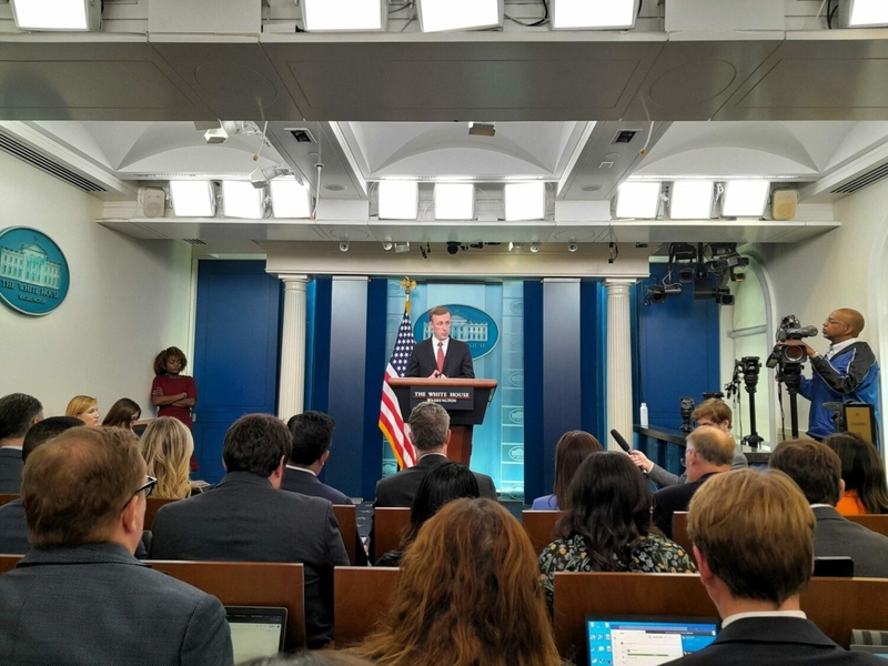 U.S. National Security Advisor Jake Sullivan speaks to reporters at the White House on Oct. 10, 2023, in Washington, D.C. (Ashley Murray/States Newsroom)