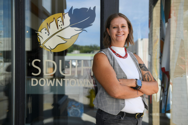 Michaela Seiber, CEO of South Dakota Urban Indian Health in Sioux Falls (Samantha Laurey, Argus Leader)