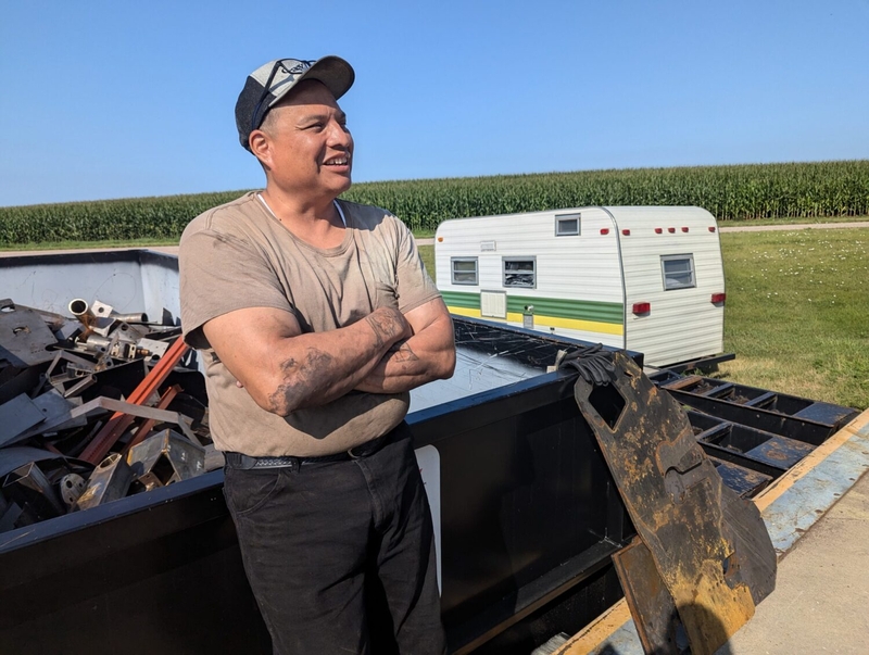 Mark Milk is a former inmate who worked for Metal Craft Industries at the Jameson Annex of the South Dakota State Penitentiary. He now works for the company on the outside. (John Hult/South Dakota Searchlight)