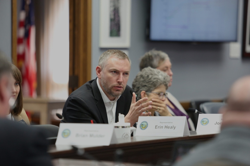 South Dakota Speaker of the House Jon Hansen, R-Dell Rapids, speaks at a meeting of the Project Prison Reset work group on June 3, 2025 in Pierre. (Makenzie Huber/South Dakota Searchlight)