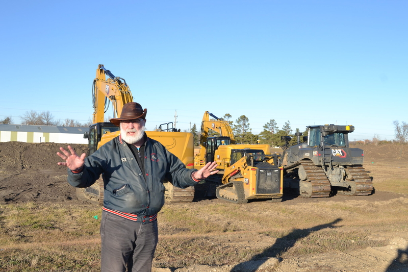 Ellendale, North Dakota, Mayor Don Flaherty discusses the housing development that is coming to his town. Dirt has been done for 20 homes that are expected to be ready in the spring of 2025. (Jeff Beach/North Dakota Monitor)