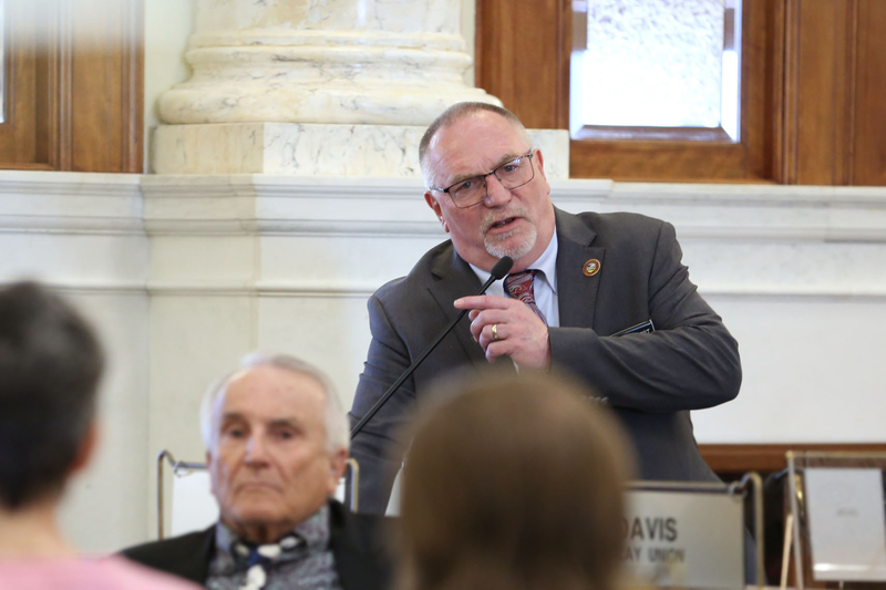 Rep. Randy Deibert, R-Spearfish, speaks on the Senate floor at the Capitol in Pierre on March 9, 2026. (Photo by Makenzie Huber/South Dakota Searchlight)