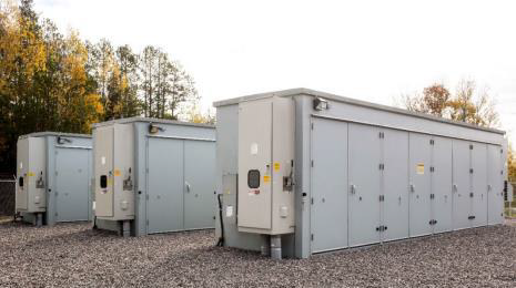 An example of "cabinets" housing battery modules in a battery energy storage system. (Courtesy of NextEra Energy Resources)
