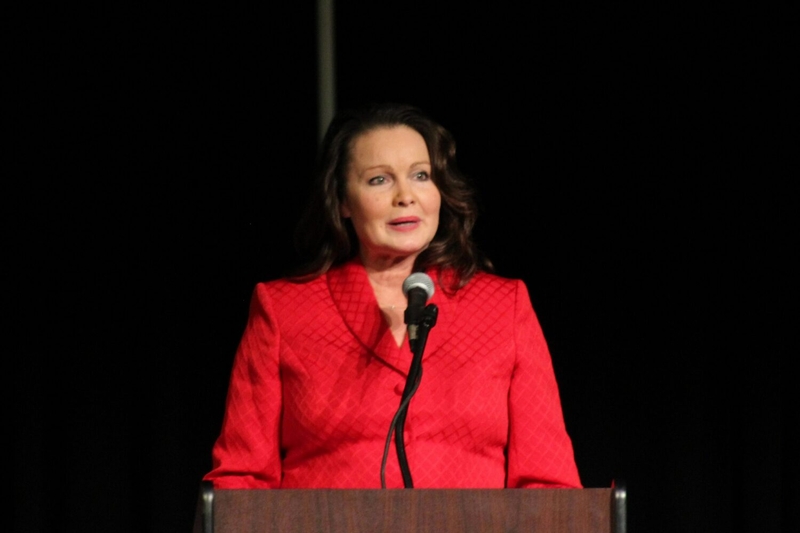 South Dakota Secretary of State Monae Johnson addresses the state Republican convention on June 27, 2026, at The Monument events center in Rapid City. (Photo by Seth Tupper/South Dakota Searchlight)