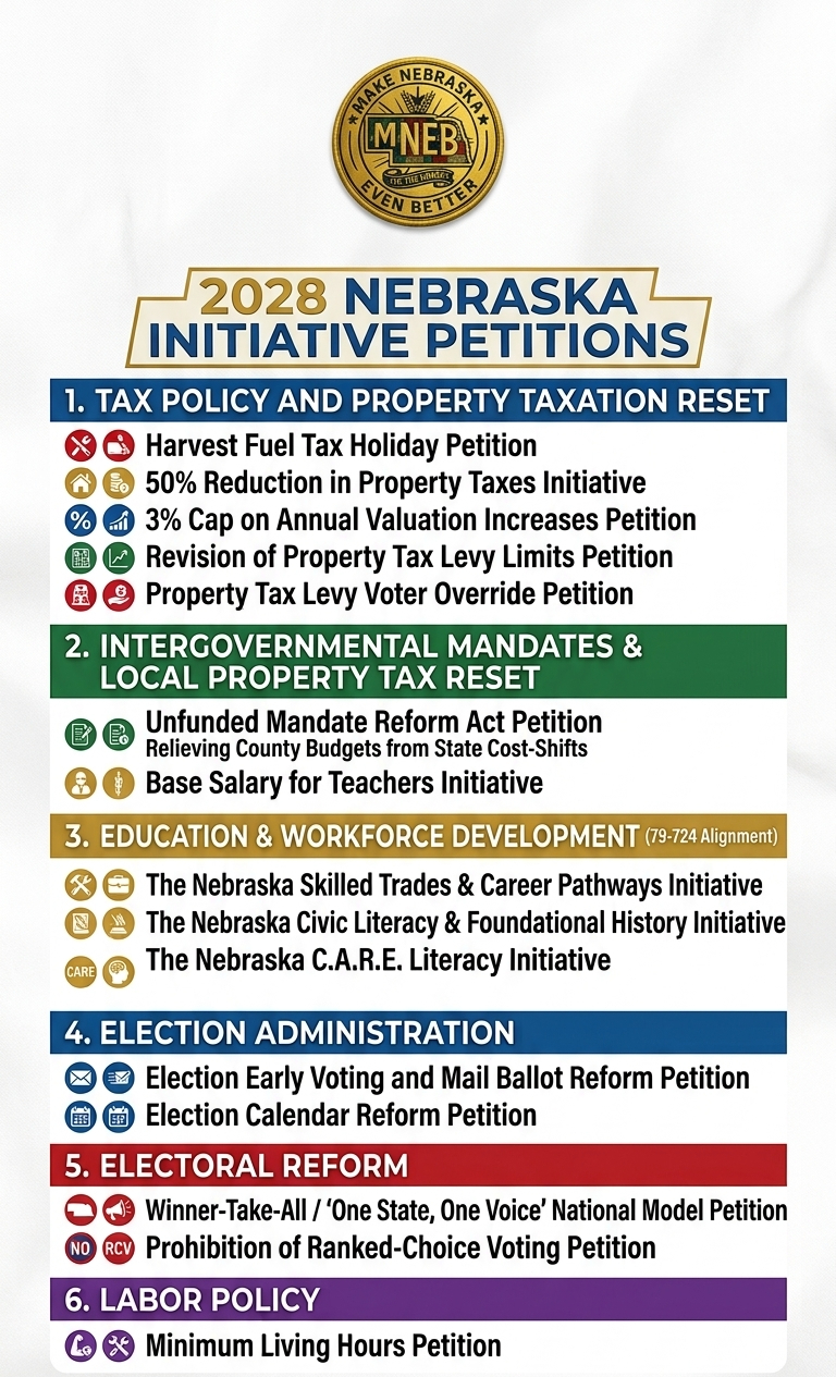 ‘Antithesis to that chaos’: 15-petition effort will soon launch, seeking Nebraska’s 2028 ballot