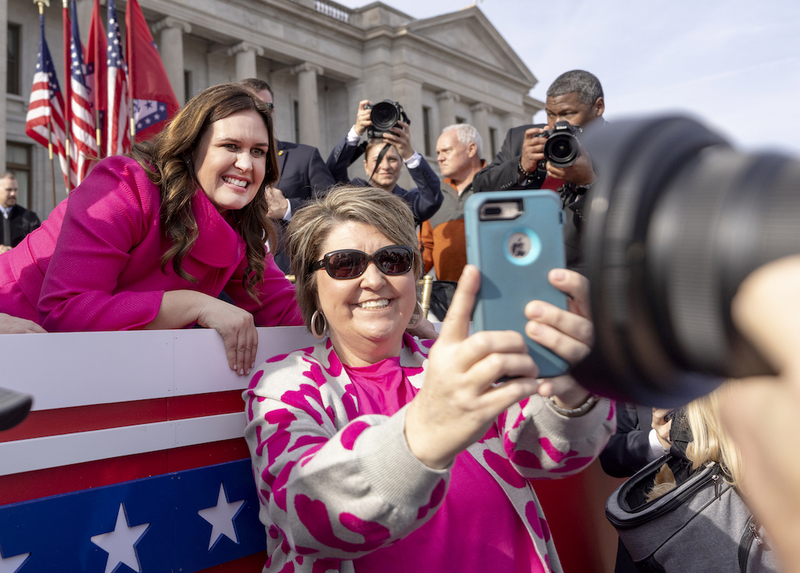 Sarah Huckabee Sanders sworn in as Arkansas’ first female governor