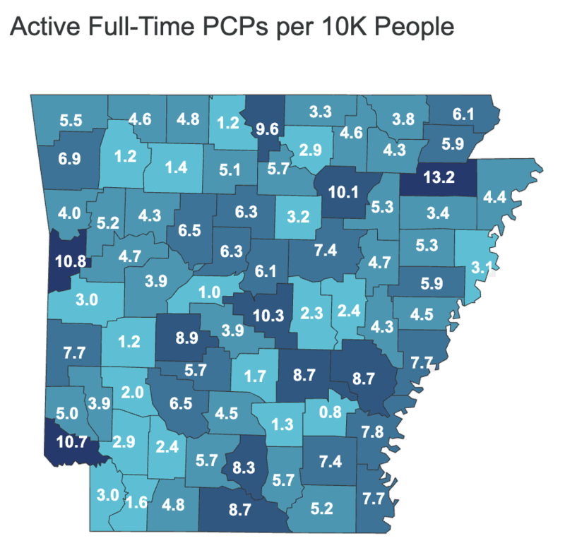Health care resources limited for income-constrained, working Arkansans, especially in rural areas