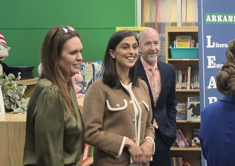 Second lady Usha Vance visits Arkansas to promote childhood literacy efforts