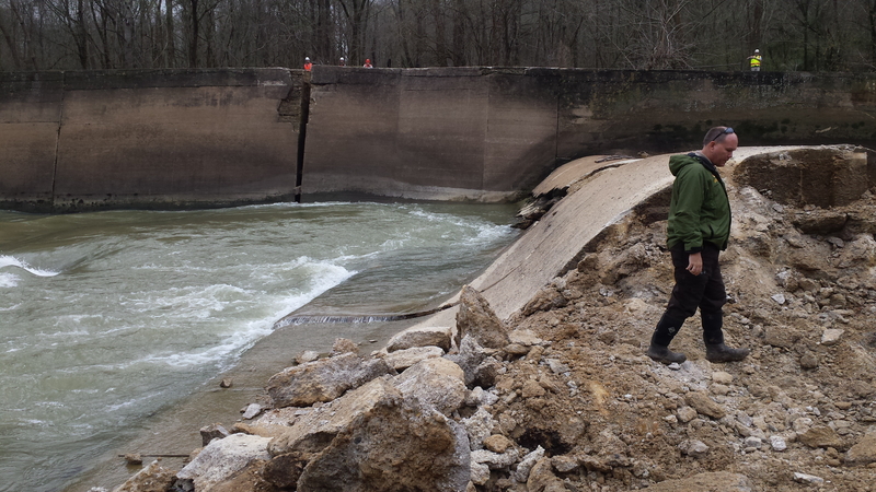 A few streams are freed from low head dams but many more remain in Kentucky