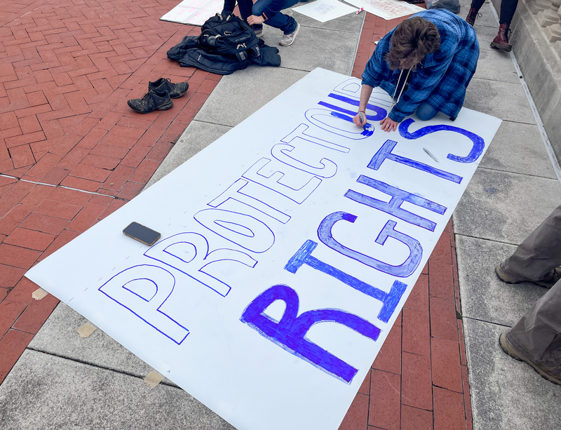 Protest gathers at Kentucky Capitol to push back against Trump orders