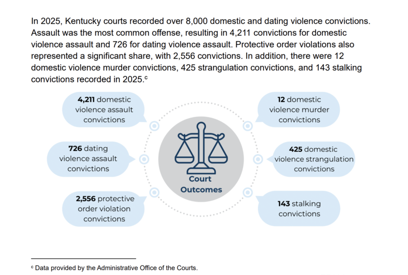 At least 25 homicides in Kentucky’s annual domestic violence report for 2025