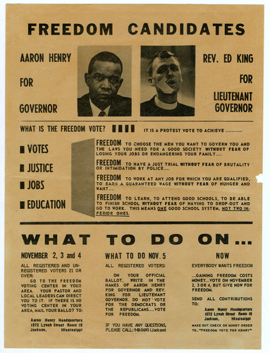 Civil rights veteran the Rev. Ed King, who helped found the Mississippi Freedom Democratic Party, has died