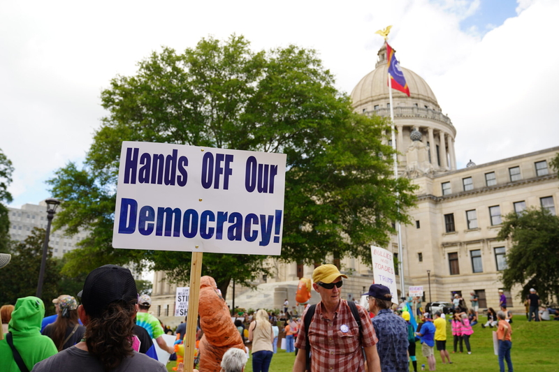 Mississippians protest Trump policies in a national wave of ‘No Kings’ rallies