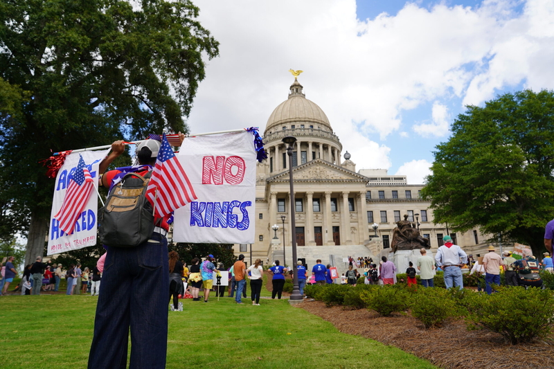 Mississippians protest Trump policies in a national wave of ‘No Kings’ rallies