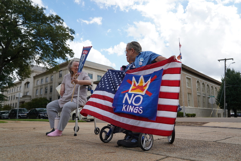 Mississippians protest Trump policies in a national wave of ‘No Kings’ rallies