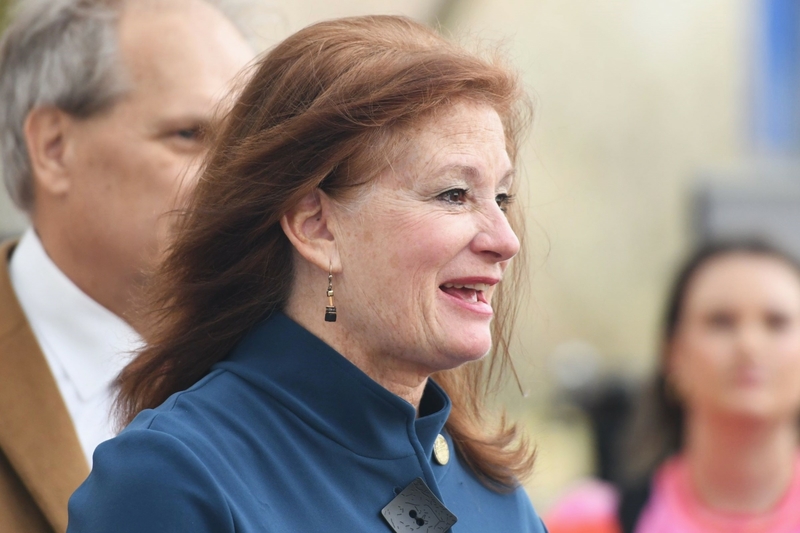 A woman speaking