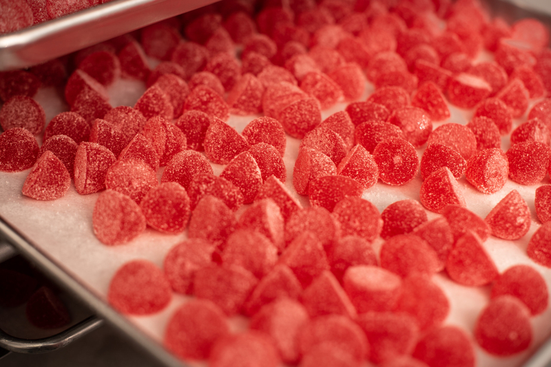 A plate of gummies