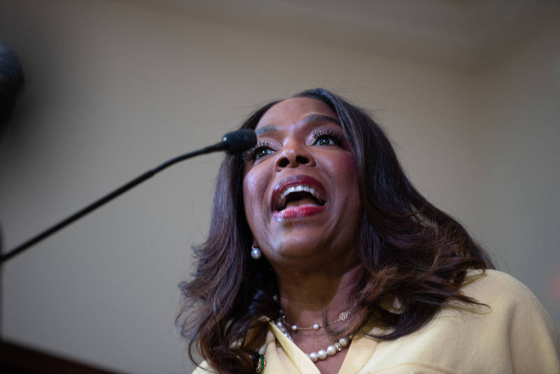A woman speaking