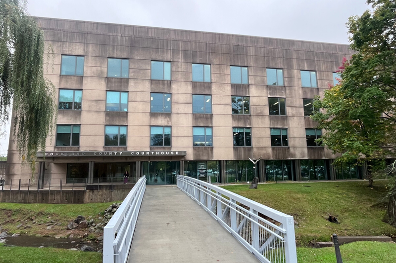 A photo of the Rockland County Courthouse from outside.