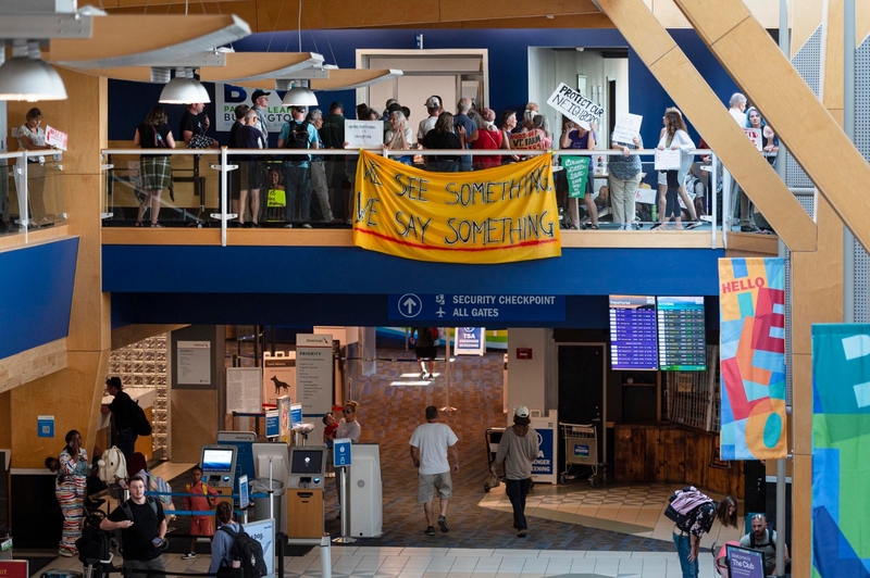 Vermonters demand action on ICE transfers at airport meeting