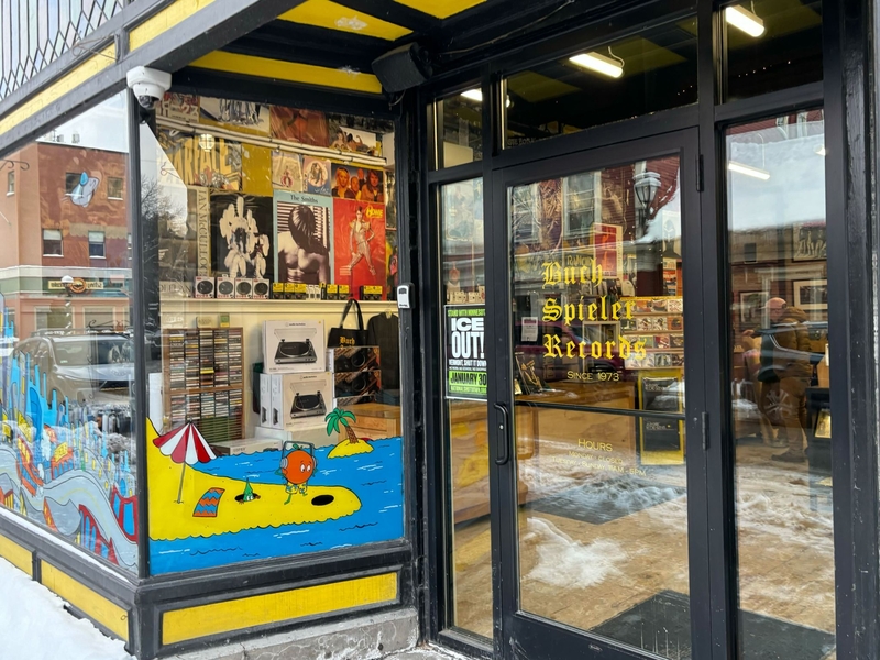 Entrance to Buch Spieler Records store
