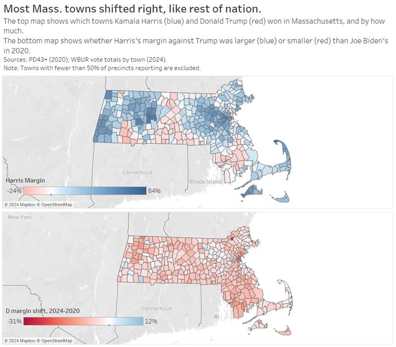 Cracks form in Mass. Democratic strongholds, led by heavily Latino cities and towns