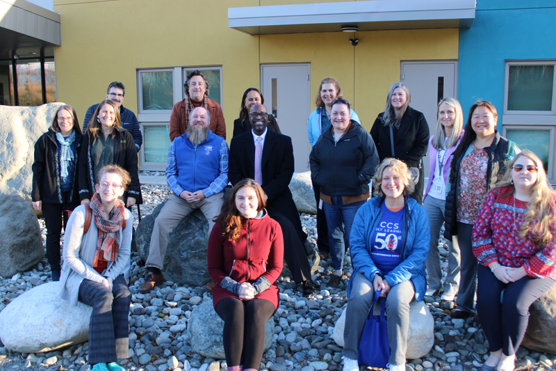 Mark Lackey, executive director, and staff members from the CCS Early Learning in Wasilla, Alaska, pose with Office of Head Start Director Khari Garvin and regional program manager Robert Colombini on Oct. 19, 2023.&amp;lt;br /&amp;gt;(Photo courtesy of the Office of Head Start)