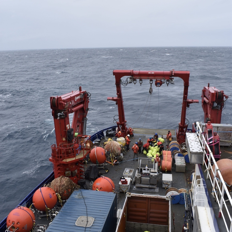 The Sikuliaq. a National Science Foundation research vessel operated by the University of Alaska Fairbanks, heads back to its home port of Seward after the scientists aboard performed maintenance on instruments deployed in the Gulf of Alaska as part of the Ocean Observatories Initiative program. (Photo by Rebecca Travis/Woods Hole Oceanographic Institution/provided by the Ocean Observatories Initiative)