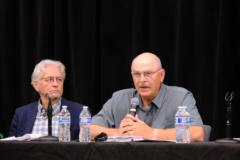 Click Bishop speaks at a gubernatorial candidate debate on education on July 30, 2026. (Photo by Corinne Smith/Alaska Beacon)