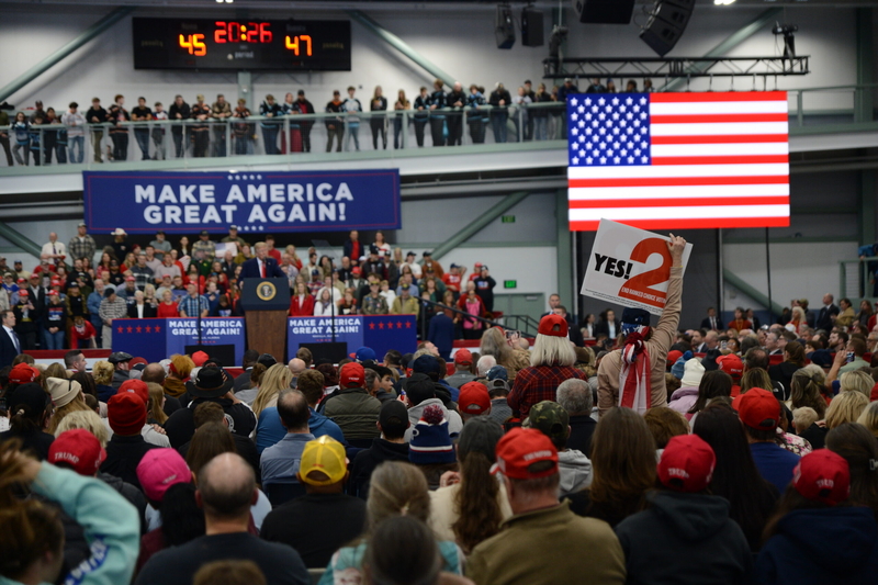 At Alaska rally, Trump endorses Wilson and seeks to boost Sullivan and Begich