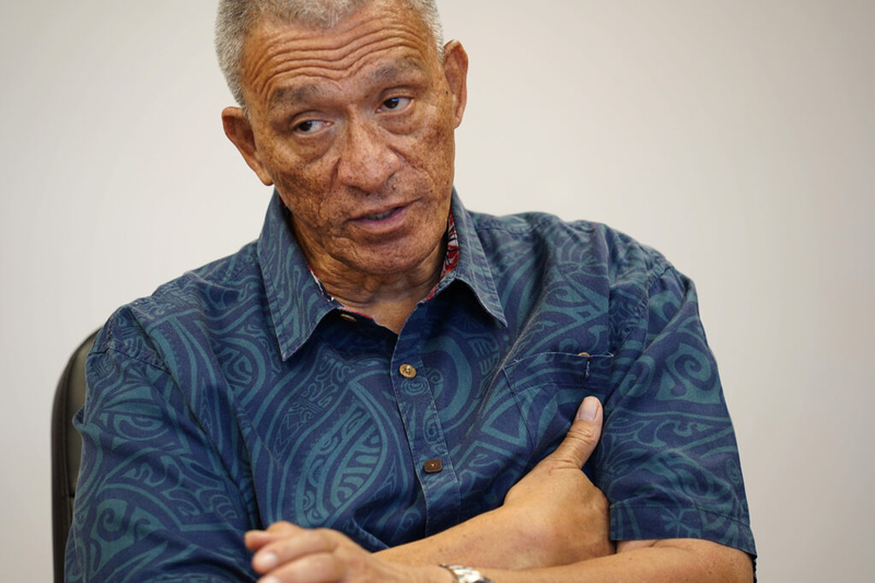 Maui Mayor Richard Bissen talks story with Honolulu Civil Beat Monday, Aug. 4, 2025, in Wailuku. Catching up with government officials two years after the fires on Maui. (Kevin Fujii/Civil Beat/2025)