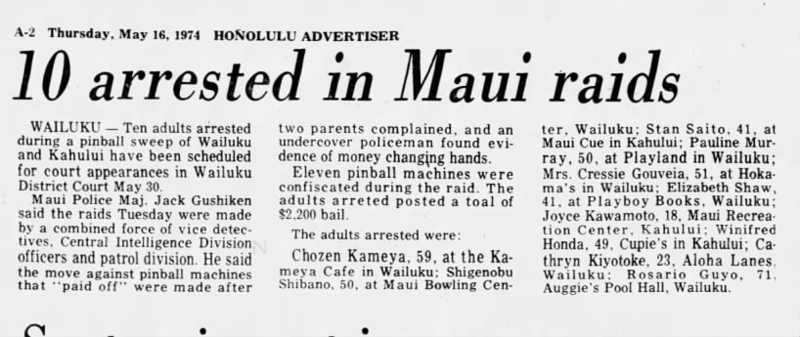 Pinball Is Illegal For Maui Kids. Yes, Really — But That Could Change