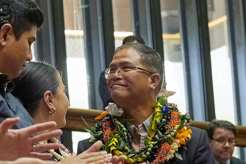 James Kunane Tokioka was named Director of the Department of Business, Economic Development and Tourism (DBEDT) on May 5, 2023. And recognized by the Senate on February 29th, 2024.(David Croxford/Civil Beat/2024)