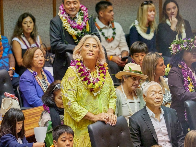 Opening Session of the 33rd Legislature January 15th, 2025. Scenes from the opening session of the House of Representatives including the first Transgender Representative and a larger minority Caucus.(David Croxford/Civil Beat/2025)
