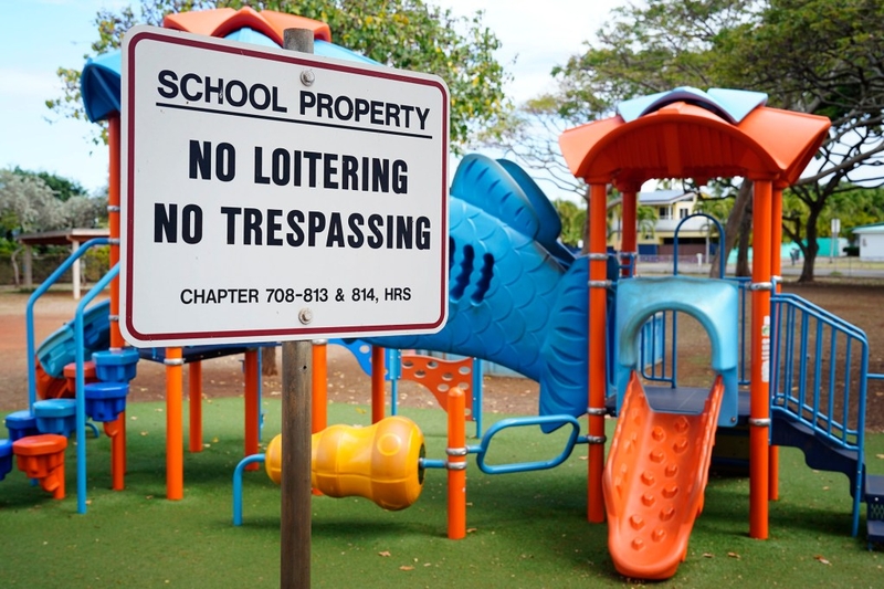 ʻAikahi Elementary School playground is photographed Tuesday, Oct. 7, 2025, in Kailua. (Kevin Fujii/Civil Beat/2025)