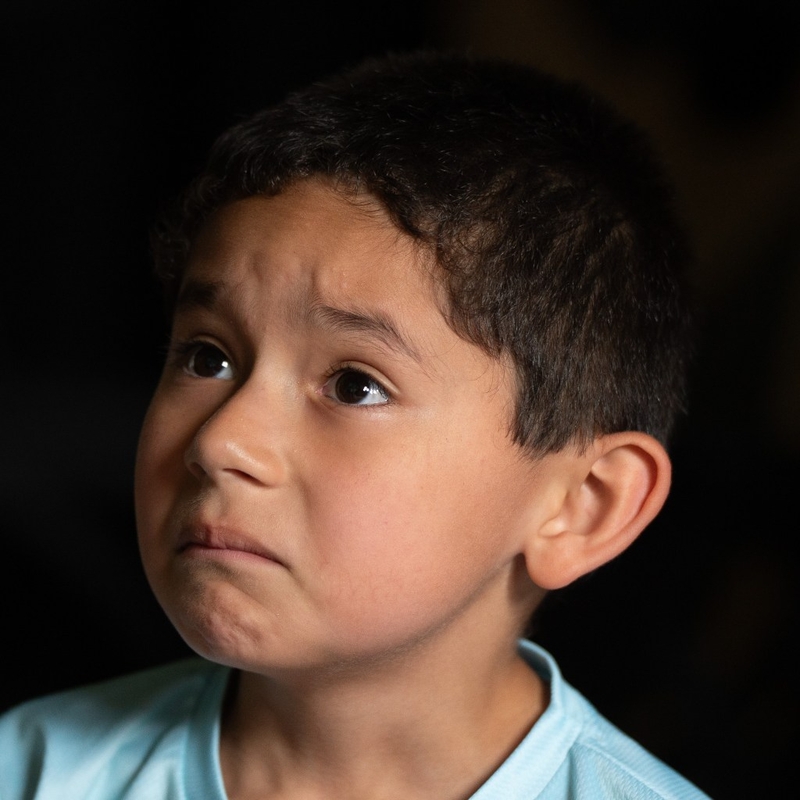 2 of 3. Hazen Pauline, 6, recounts his fear of the dentist at his Hilo home June 3, 2026. (Craig Fujii/Civil Beat/2026)