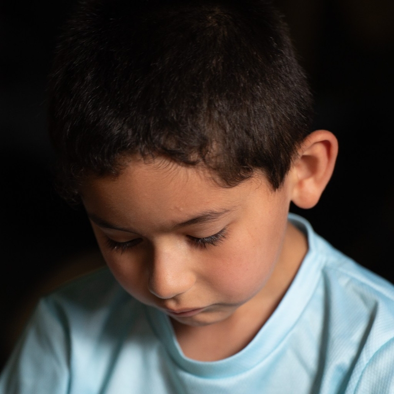 3 of 3. Hazen Pauline, 6, recounts his fear of the dentist at his Hilo home June 3, 2026. (Craig Fujii/Civil Beat/2026)