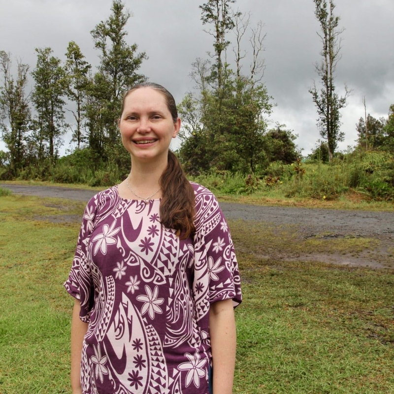 Shannon Matson, candidate for District 5, in Puna.