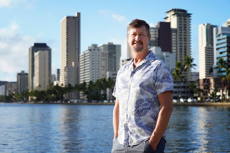 Robert St. Onge is photographed Friday, July 31, 2026, in Honolulu. St. Onge is happy with the Honolulu City Council's empty homes tax proposal set to expire on Aug. 1. (Kevin Fujii/Civil Beat/2026)