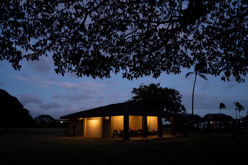 Blaisdell Park in Pearl City July 8, 2026. During the depths of her addiction to methamphetamines Bunny Boisjoilie spent time homeless at the park. (Craig Fujii/Civil Beat/2026)