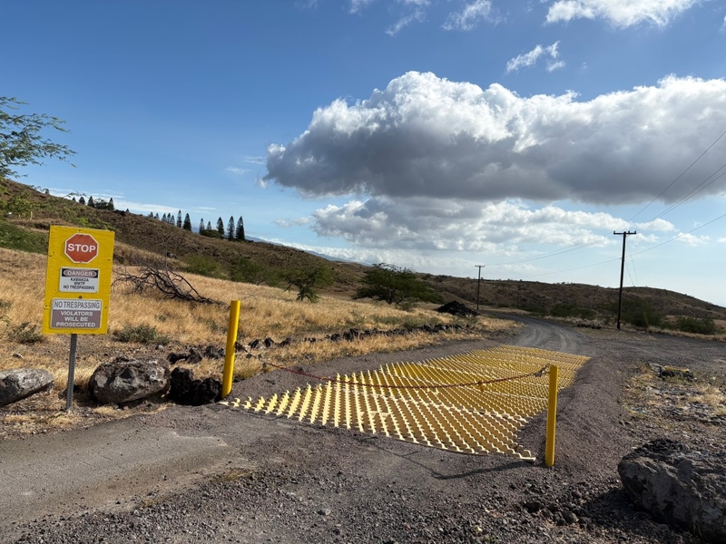 The state started construction on a second emergency evacuation route in the north of the village last week.