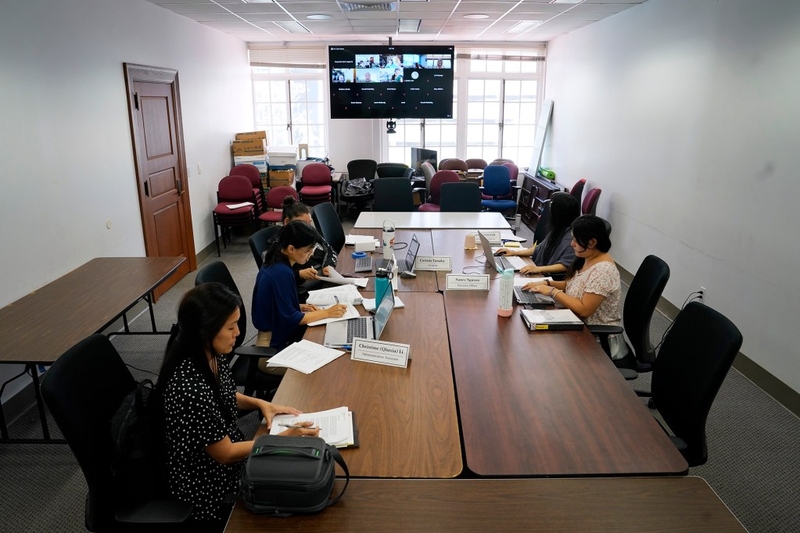 Chair Dr. Danny Takanishi opens the Medical Board of Hawaiʻi meeting Thursday, Aug. 13, 2026, in Honolulu.  He attends the meeting remotely. (Kevin Fujii/Civil Beat/2026)
