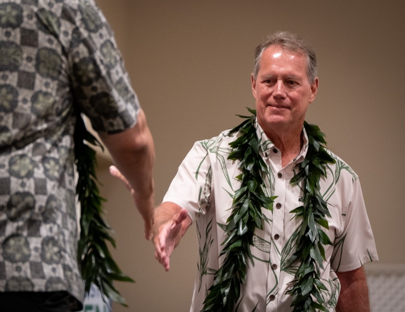 Rep. Ed Case at the 2026 Unity Breakfast for the Democratic Party of Hawaiʻi in Honolulu August 9, 2026. (Craig Fujii/Civil Beat/2026)